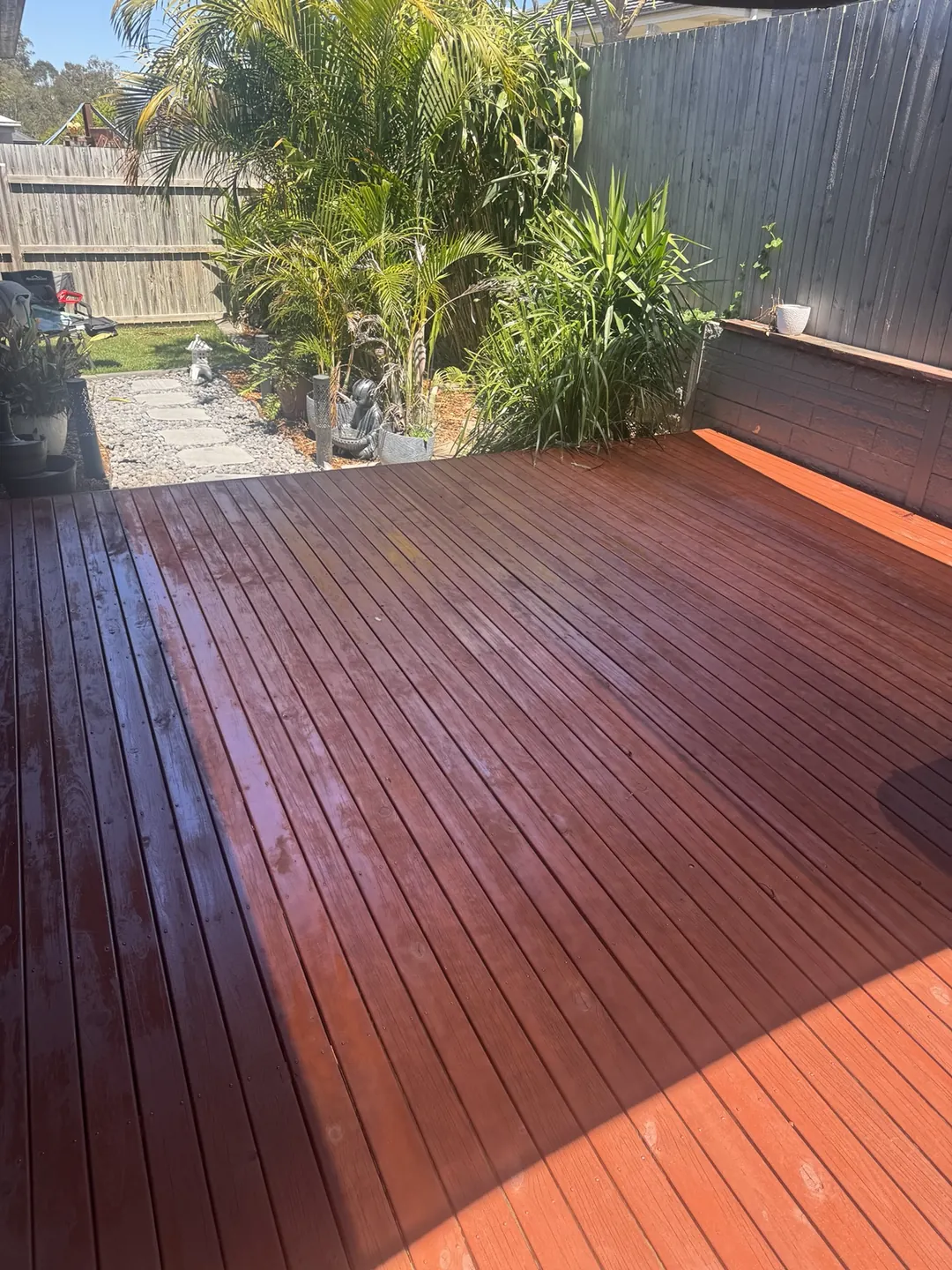 After — deck staining & restoration by Greenstone Outdoor Solutions