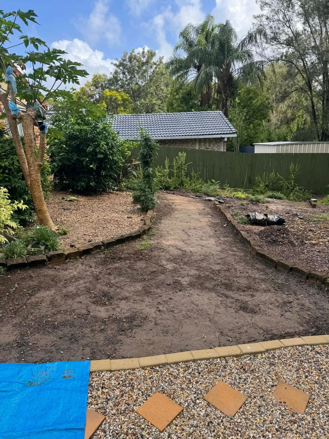 Turf installation process step 1: site preparation